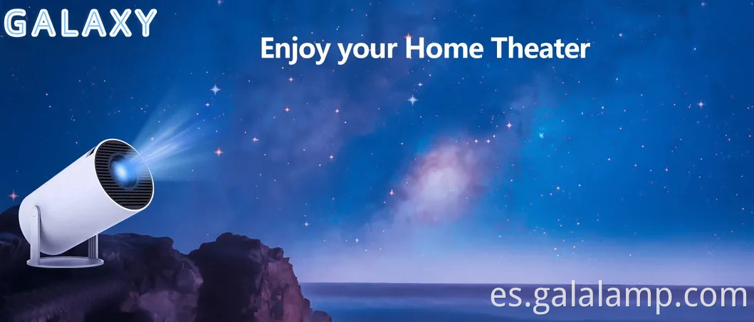 4K 1080p Soporte Wifi6 Wifi6 Bluetooth 5.0 Android 12 Proyector